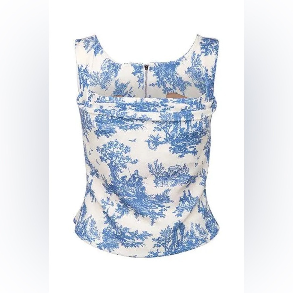 Miaou NWT IMOGENE CORSET - BLUE TOILE